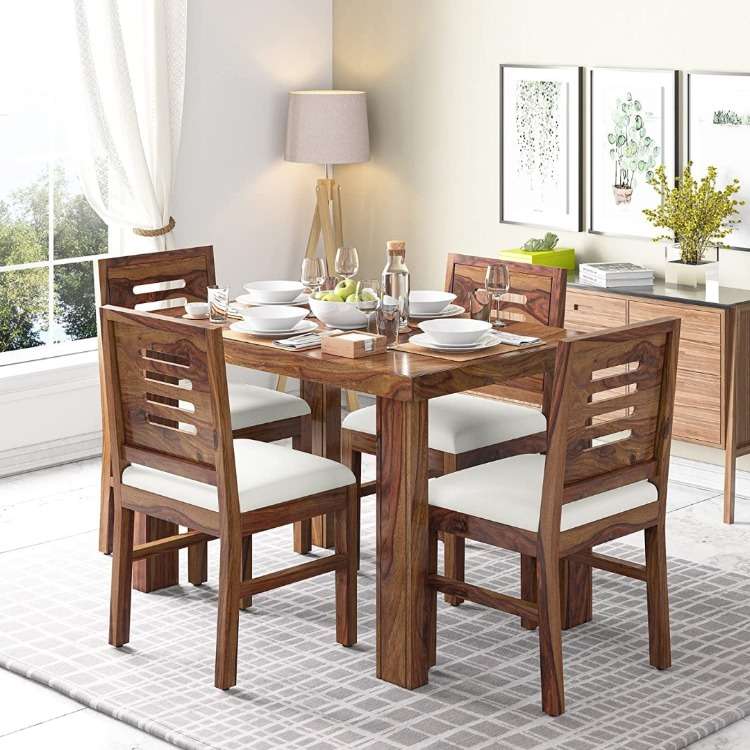 Sheesham Wood 4 Seater Dining Set